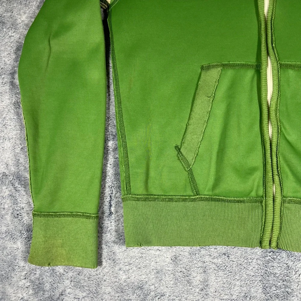 Abercrombie &‎ Fitch Mens Green Full Zip Track Jacket Large Vintage Y2K Athletic